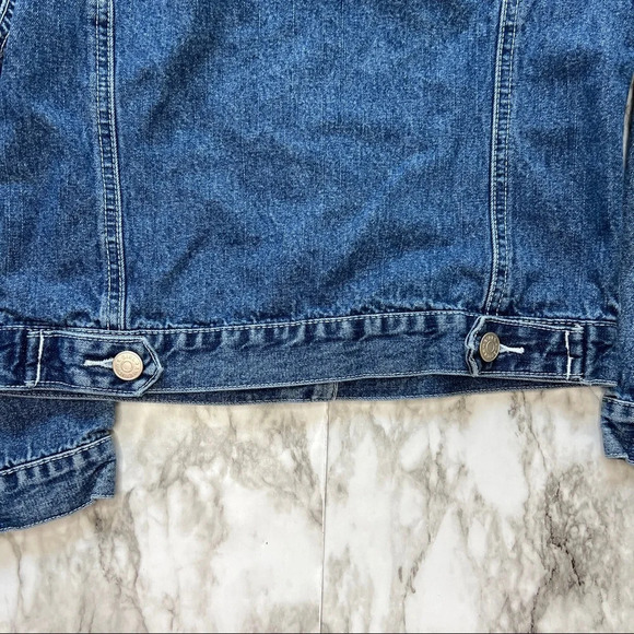 American Girl Denim Blue Jacket Girls Dark Wash Small - Picture 4 of 9